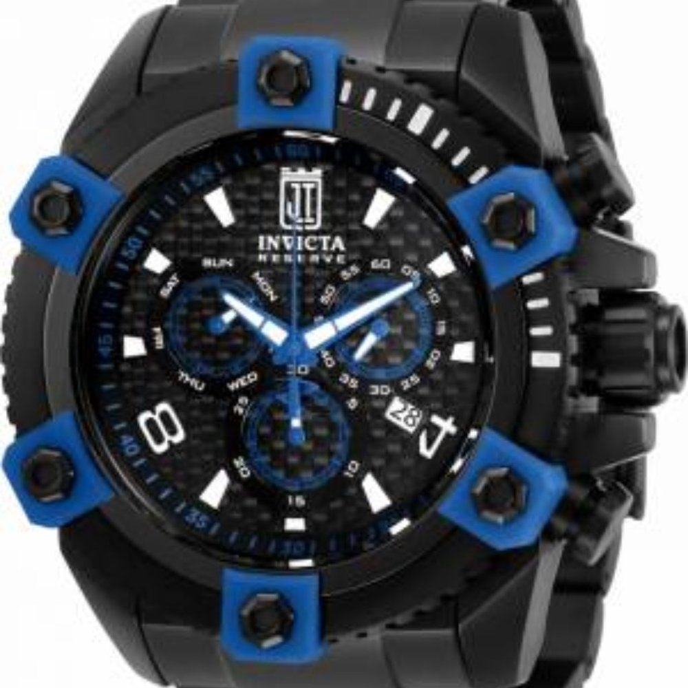 INVICTA JASON TAYLOR 63MM GRAND OCTANE SWISS QUARTZ WATCH BLUE MEN'S 33992